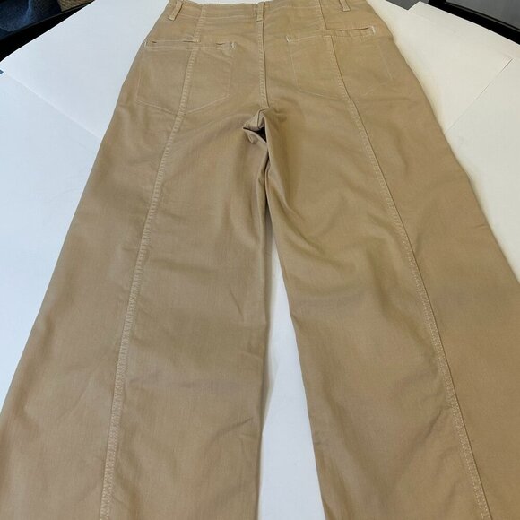 Anthropologie The Delaney Crop High-Rise Wide-Leg Jeans by Maeve Size 30T - Picture 6 of 10